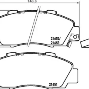 MDB1543 M1166 MINTEX KLOCKI HAMULCOWE Popularny