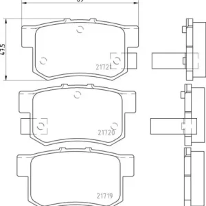 MDB1564 M1166 MINTEX KLOCKI HAMULCOWE Wysoka jakość