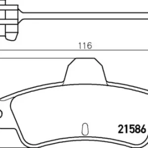 MDB1588 M1144 MINTEX KLOCKI HAMULCOWE Wysoka jakość