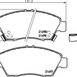 MDB1615 M1144 MINTEX KLOCKI HAMULCOWE Darmowa dostawa