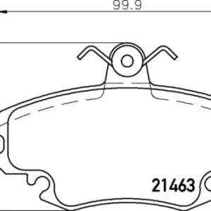 Autentyczny MDB1628 M1144 MINTEX KLOCKI HAMULCOWE