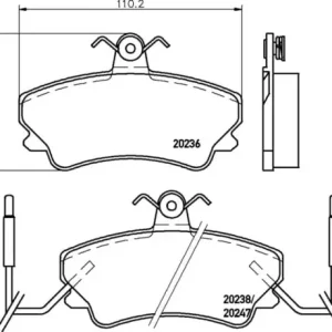 MDB1631 M1144 MINTEX KLOCKI HAMULCOWE Szybka dostawa