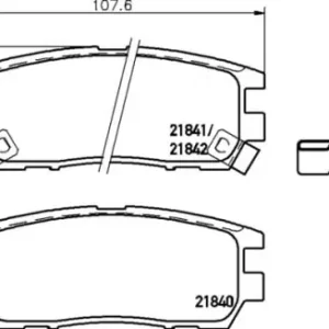 Rabat MDB1646 M1144 MINTEX KLOCKI HAMULCOWE