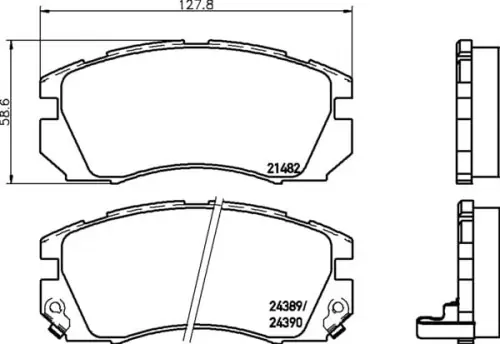 Najlepsza cena MDB1688 M1144 MINTEX KLOCKI HAMULCOWE