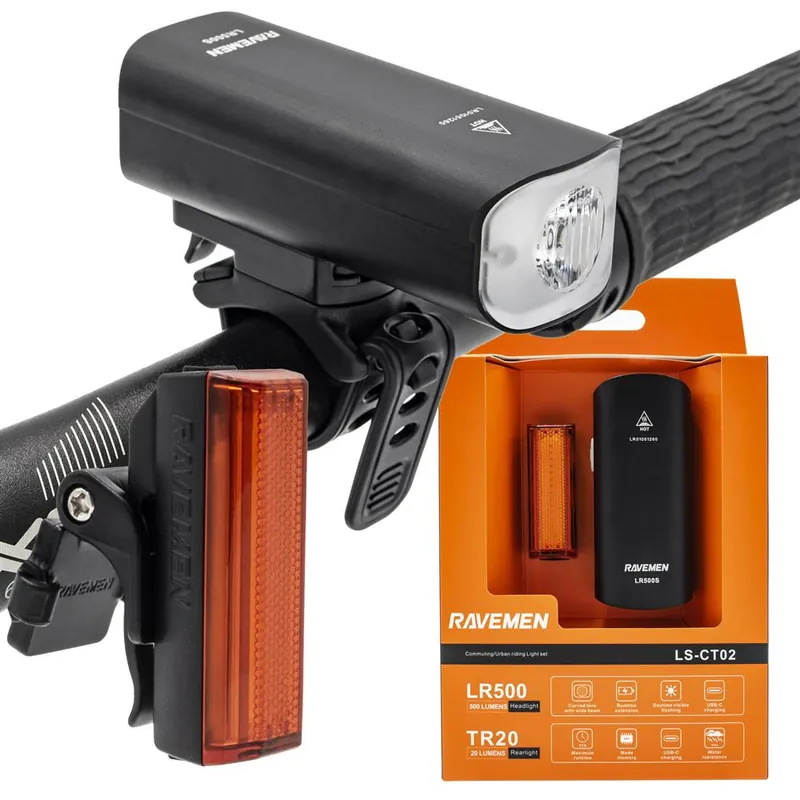 Zestaw Lampek Ravemen LS-CT02 (LR500S+TR20), 500 lm / 20 lm Darmowa dostawa