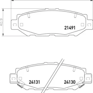 MDB1710 M1155 MINTEX KLOCKI HAMULCOWE Nowość