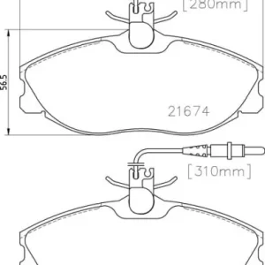 MDB1732 M1155 MINTEX KLOCKI HAMULCOWE Wysoka jakość
