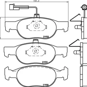 MDB1733 M1144 MINTEX KLOCKI HAMULCOWE Darmowa dostawa
