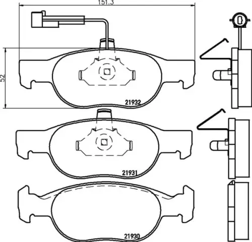 MDB1733 M1144 MINTEX KLOCKI HAMULCOWE Darmowa dostawa