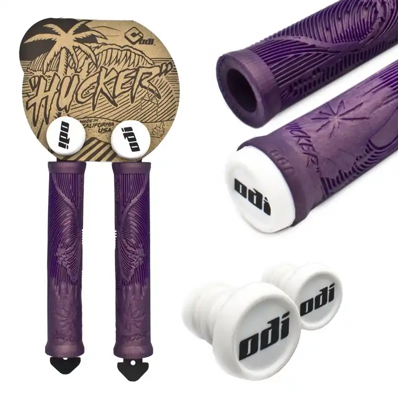 Autentyczny Chwyty BMX ODI Hucker liliowy, 160 mm