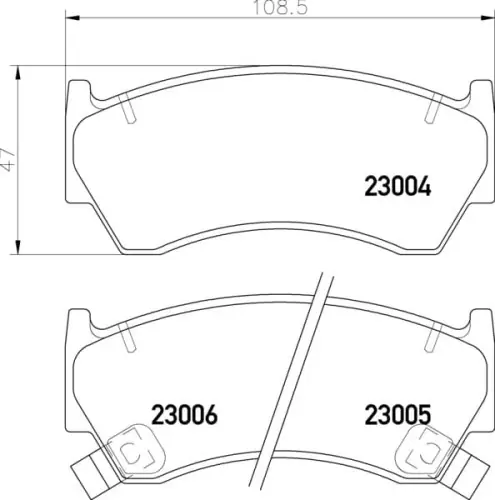 Bezpieczna płatność MDB1760 M1144 MINTEX KLOCKI HAMULCOWE
