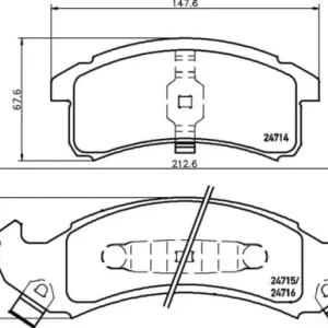MDB1792 M1144 MINTEX KLOCKI HAMULCOWE Premium