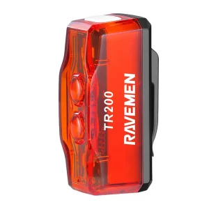 Lampka tylna Ravemen TR200, 200 lumenów, czujnik hamowania, auto on/off, USB-C Zwrot pieniędzy