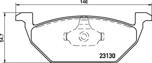 MDB1811 M1155 MINTEX KLOCKI HAMULCOWE Autentyczny