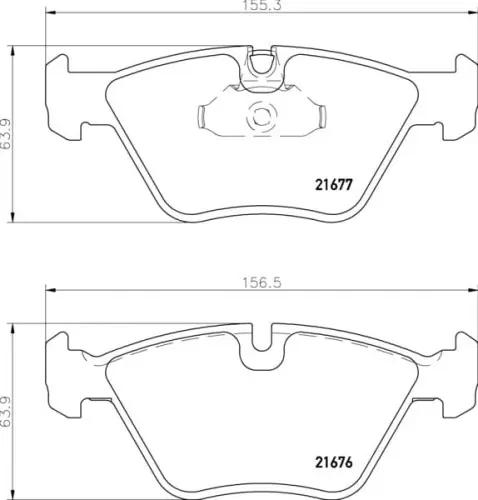 Popularny MDB1817 M1144 MINTEX KLOCKI HAMULCOWE