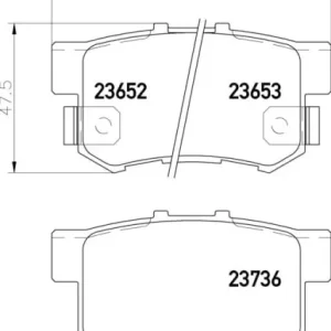 MDB1866 M1166 MINTEX KLOCKI HAMULCOWE Nowość