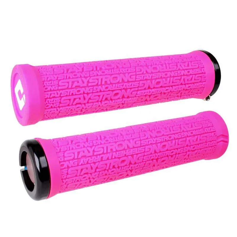 Tani Chwyty przykręcane ODI Stay Strong Reactiv v2.1, obejmy, 135 mm, różowe, czarne obejmy