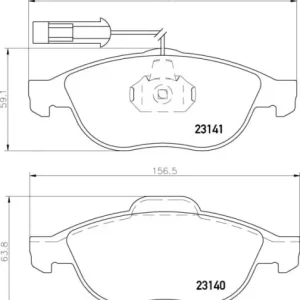 Premium MDB1934 M1166 MINTEX KLOCKI HAMULCOWE