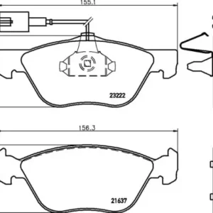 Ostatnia szansa MDB1951 M1155 MINTEX KLOCKI HAMULCOWE