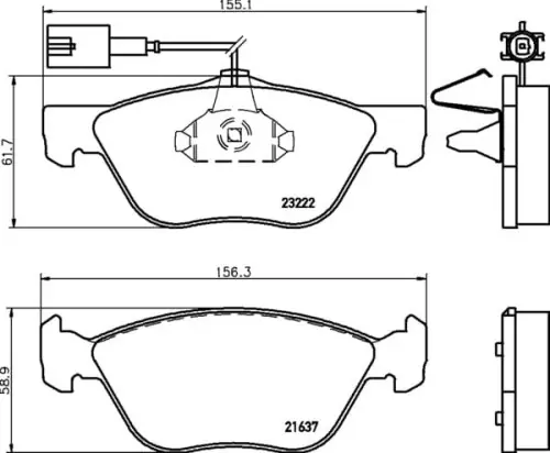 Ostatnia szansa MDB1951 M1155 MINTEX KLOCKI HAMULCOWE