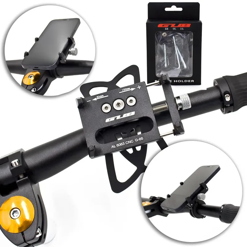 Popularny Uchwyt na kierownicę do telefonu GUB G-85 + gumowa opaska