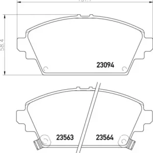 Rabat MDB1989 F2R 17.20 MINTEX KLOCKI HAMULCOWE