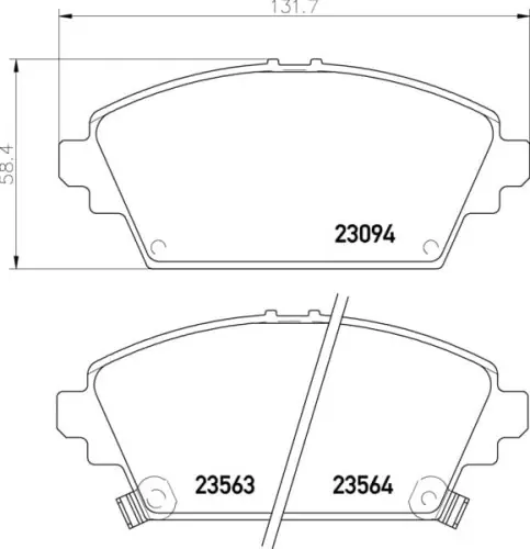 Kup teraz MDB1989 M1166 MINTEX KLOCKI HAMULCOWE