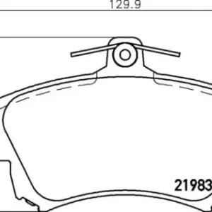 MDB1995 M1155 MINTEX KLOCKI HAMULCOWE Premium
