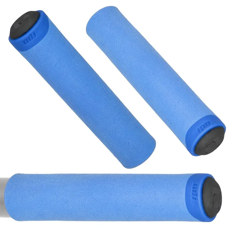 Chwyty kierownicy ODI F-1 Series Float Grip, niebieskie, czarne korki Najlepsza cena