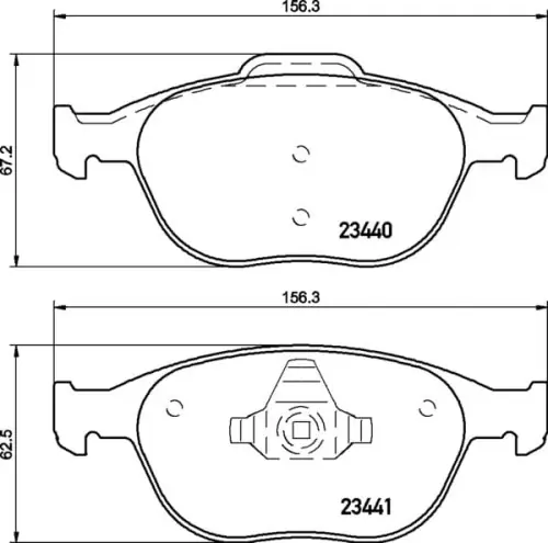 MDB2281 F6R 16.50 MINTEX KLOCKI HAMULCOWE Oryginalny