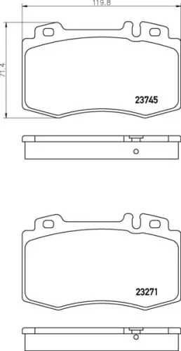 Rabat MDB2598 M1155 MINTEX KLOCKI HAMULCOWE