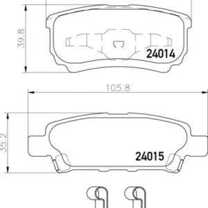 Ekspresowa dostawa MDB2612 M1144 MINTEX KLOCKI HAMULCOWE