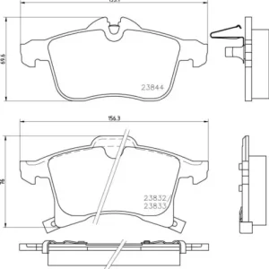 Bezpieczna płatność MDB2633 M1155 MINTEX KLOCKI HAMULCOWE
