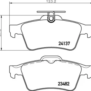 MDB2686 F6R 16.50 MINTEX KLOCKI HAMULCOWE Premium