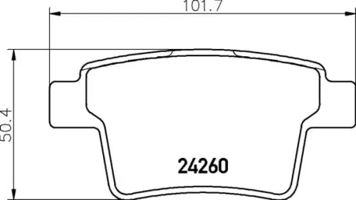 MDB2691 M1155 MINTEX KLOCKI HAMULCOWE Popularny