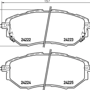 Bezpieczna płatność MDB2704 M1155 MINTEX KLOCKI HAMULCOWE