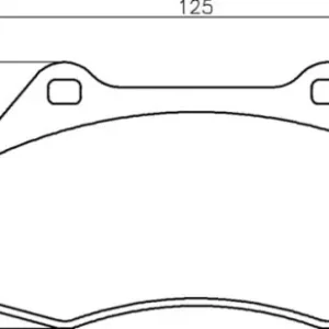 Wysoka jakość MDB2725 M1166 MINTEX KLOCKI HAMULCOWE