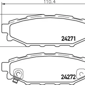 Wysoka jakość MDB2732 M1144 MINTEX KLOCKI HAMULCOWE