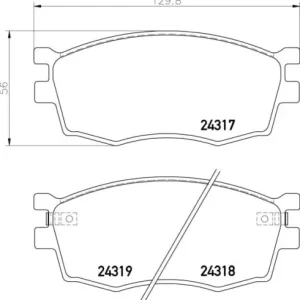 MDB2733 M1144 MINTEX KLOCKI HAMULCOWE Bezpieczna płatność