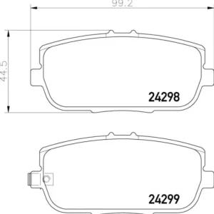 MDB2772 M1166 MINTEX KLOCKI HAMULCOWE Autentyczny