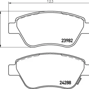 Oryginalny MDB2854 M1144 MINTEX KLOCKI HAMULCOWE