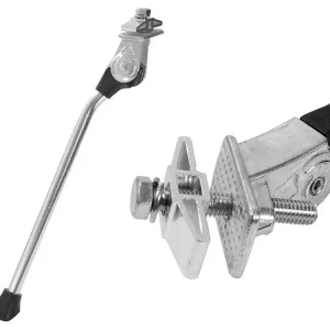 Rabat Nóżka, podpórka rowerowa centralna Accent Classic 24", srebrna