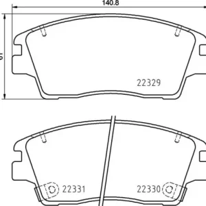 MDB4020 F6R 16.75 MINTEX KLOCKI HAMULCOWE Wysoka jakość