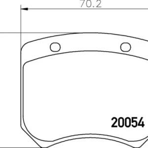 Rabat MLB20 M1144 MINTEX KLOCKI HAMULCOWE