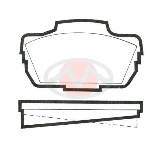 Autentyczny MLB33 M1166 MINTEX KLOCKI HAMULCOWE