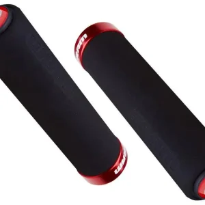 Chwyty kierownicy Sram czarne z czerwoną obejmą i korkami Popularny