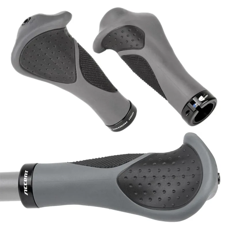 Chwyty kierownicy Accent PRO Ergo 135 mm grafitowo-czarne APS Wysoka jakość