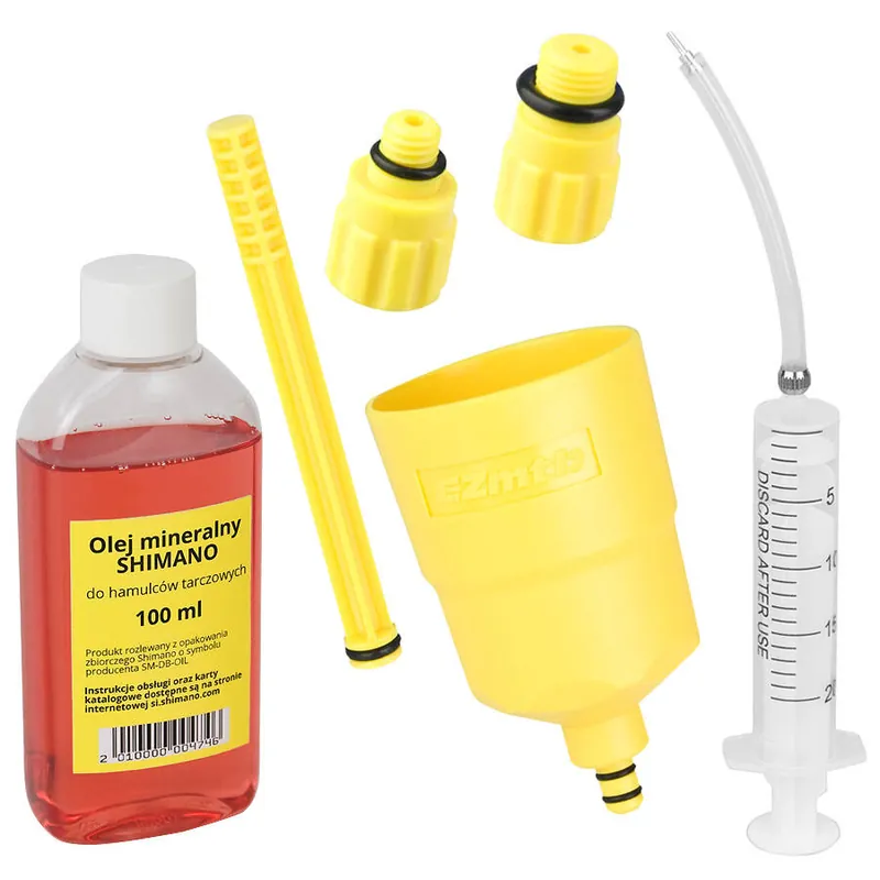 Zestaw EZMTB do odpowietrzania hamulców Shimano + olej 100 ml Szybka dostawa