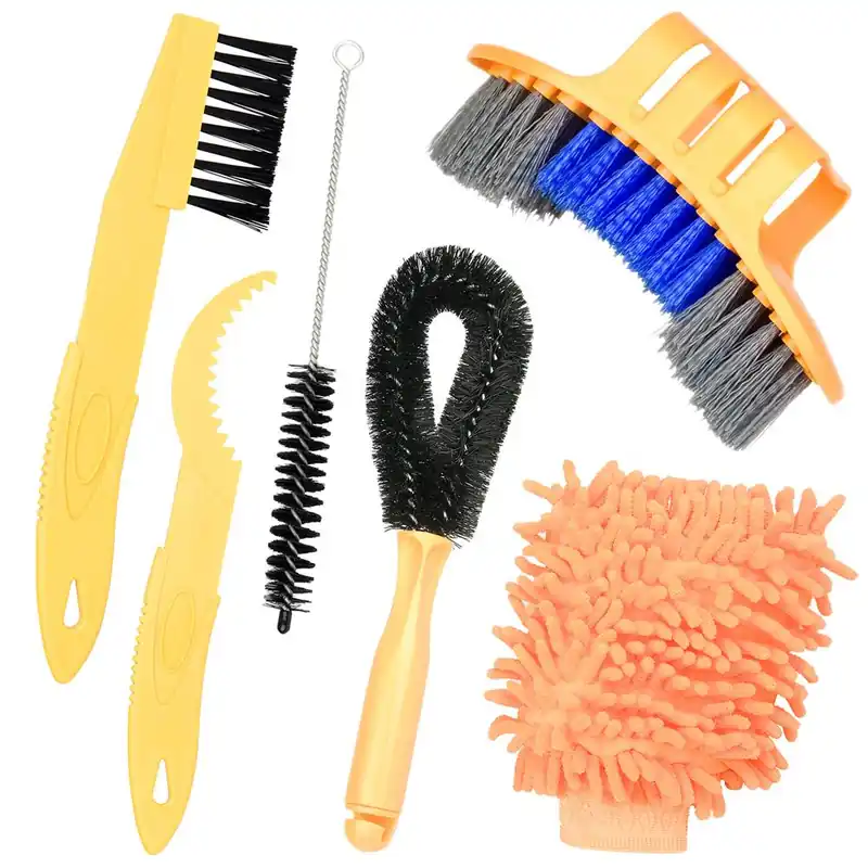 Zestaw, Szczotki do czyszczenia roweru, 6 elementów Szybka dostawa