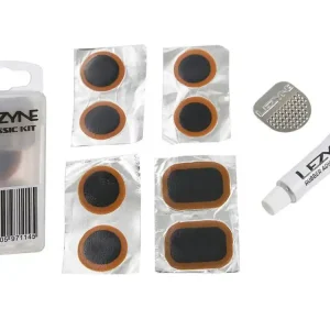Niska cena Łatki do dętek zestaw Lezyne Classic Kit Box 8 x łatki, tarka, 1 x łatka do opony pudełko